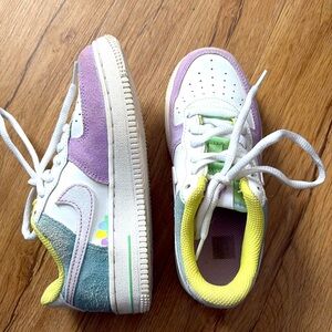 Nike Kids Sneakers - White, Purple, Green, Yellow
